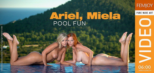Femjoy video of Ariel, Miela - Pool Fun